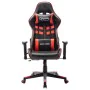 Black and red synthetic leather gaming chair by vidaXL, Gaming chairs - Ref: Foro24-20503, Price: 138,53 €, Discount: %