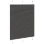 Estor Plisado negro 110x150 cm Tela Ancho 109,4 cm Poliéster by , Blinds and blinds - Ref: Foro24-4015145, Price: 25,54 €, Di...