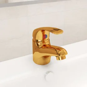 Golden basin mixer tap 13x10 cm by vidaXL, Faucets - Ref: Foro24-149081, Price: 28,07 €, Discount: %