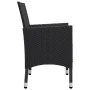 Garden table and chairs 3 pieces synthetic rattan black acacia wood by vidaXL, Garden sets - Ref: Foro24-3058362, Price: 172,...