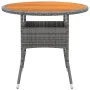 Garden dining set 5 pieces gray synthetic rattan by vidaXL, Garden sets - Ref: Foro24-3058493, Price: 345,82 €, Discount: %