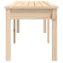 2-seater garden bench solid pine wood 159.5x44x45 cm by vidaXL, garden benches - Ref: Foro24-824011, Price: 81,49 €, Discount: %