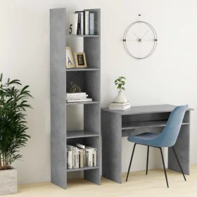 Plywood gray concrete wooden shelf 40x35x180 cm by vidaXL, Bookcases and shelves - Ref: Foro24-803402, Price: 40,41 €, Discou...