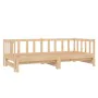 Removable sofa bed solid pine wood 2x(90x200) cm by vidaXL, Beds and slatted bases - Ref: Foro24-833093, Price: 214,86 €, Dis...