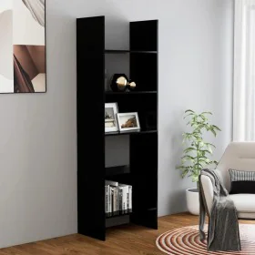 Black plywood shelf 60x35x180 cm by vidaXL, Bookcases and shelves - Ref: Foro24-803408, Price: 66,70 €, Discount: %