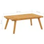 Garten-Couchtisch aus massivem Akazienholz 90x55x35 cm von vidaXL, Modulare Sofas für den Außenbereich - Ref: Foro24-46675, P...