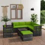 Pallet furniture for garden 8 pcs solid pine wood cushions by vidaXL, Garden sets - Ref: Foro24-3062042, Price: 731,55 €, Dis...