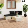 Garden furniture made of 4-piece pallets and fir wood cushions by vidaXL, Garden sets - Ref: Foro24-3063439, Price: 242,41 €,...