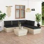 6-piece pallet garden furniture and fir wood cushions by vidaXL, Garden sets - Ref: Foro24-3063547, Price: 418,91 €, Discount: %