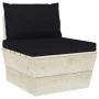 6-piece pallet garden furniture and fir wood cushions by vidaXL, Garden sets - Ref: Foro24-3063547, Price: 418,91 €, Discount: %