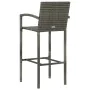 Garden table and high stools 5 pieces gray synthetic rattan by vidaXL, Garden sets - Ref: Foro24-3064844, Price: 337,47 €, Di...