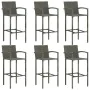 Garden table and high stools 3 pieces gray synthetic rattan by vidaXL, Garden sets - Ref: Foro24-3064847, Price: 452,76 €, Di...