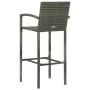 Garden bar furniture 5 pcs PE rattan armrest gray by vidaXL, Garden sets - Ref: Foro24-3064809, Price: 325,14 €, Discount: %