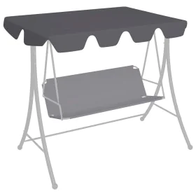 Replacement canopy for anthracite garden swing 150/130x105/70 cm by vidaXL, Covers for tents and gazebos - Ref: Foro24-312099...