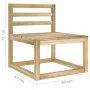 Garden furniture set 6 pieces green impregnated pine wood by vidaXL, Garden sets - Ref: Foro24-3065304, Price: 197,74 €, Disc...