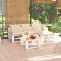 5-piece pallet garden furniture with pine wood cushions by vidaXL, Garden sets - Ref: Foro24-3066253, Price: 385,13 €, Discou...