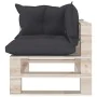 4-seater pallet garden sofa with pine wood cushions by vidaXL, Garden sets - Ref: Foro24-3066130, Price: 398,91 €, Discount: %