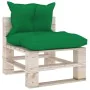 5-piece pallet garden furniture with pine wood cushions by vidaXL, Garden sets - Ref: Foro24-3066256, Price: 385,71 €, Discou...