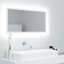 Weißer LED-Badezimmerspiegel aus Acryl, 90 x 8,5 x 37 cm von vidaXL, Badezimmerwaschtische - Ref: Foro24-804932, Preis: 45,82...