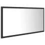 Badezimmerspiegel LED Acryl glänzend grau 90x8,5x37 cm von vidaXL, Badezimmerwaschtische - Ref: Foro24-804934, Preis: 44,39 €...