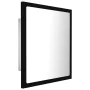 Glossy black acrylic bathroom mirror 40x8.5x37 cm by vidaXL, bathroom vanities - Ref: Foro24-804909, Price: 26,52 €, Discount: %