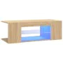 TV-Schrank mit LED-Leuchten Sonoma-Eiche 90x39x30 cm von vidaXL, TV-Möbel - Ref: Foro24-804241, Preis: 48,59 €, Rabatt: %