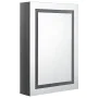 Bathroom cabinet with LED mirror glossy gray 50x13x70 cm by vidaXL, bathroom vanities - Ref: Foro24-326491, Price: 126,32 €, ...