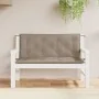 Cojín de banco de jardín tela Oxford taupe 120x(50+50)x7 cm by , Cushions for chairs and sofas - Ref: Foro24-315012, Price: 3...
