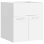 Mueble con lavabo blanco madera de ingeniería de vidaXL, Tocadores de baño - Ref: Foro24-3070811, Precio: 113,72 €, Descuento: %