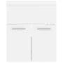 Mueble con lavabo blanco madera de ingeniería de vidaXL, Tocadores de baño - Ref: Foro24-3070811, Precio: 113,72 €, Descuento: %