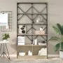 Estantería madera ingeniería y metal roble Sonoma 100x26x180 cm by , Bookcases and shelves - Ref: Foro24-845427, Price: 118,9...
