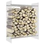 Transparent tempered glass log holder 80x35x100 cm by vidaXL, Accessories for bags and firewood holders - Ref: Foro24-327469,...