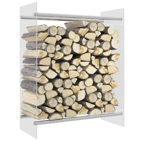 Transparent tempered glass log holder 80x35x100 cm by vidaXL, Accessories for bags and firewood holders - Ref: Foro24-327469,...