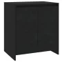 Aparador de madera contrachapada negro 70x41x75 cm by , Sideboards - Ref: Foro24-809738, Price: 87,73 €, Discount: %