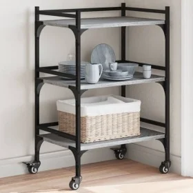 Carrito de cocina madera ingeniería gris Sonoma 50x35x75,5 cm von , Küchen- und Speisewagen - Ref: Foro24-842349, Preis: 51,8...