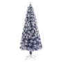 White and blue 180 cm Christmas tree with fiber optic lights by vidaXL, Christmas trees - Ref: Foro24-328457, Price: 92,49 €,...