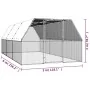 Jaula gallinero de acero galvanizado 3x6x2 m by , Cages and habitats for small animals - Ref: Foro24-3278819, Price: 424,20 €...