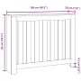 Cubierta de radiador madera ingeniería roble Sonoma 104x20x82cm von , Zubehör für Heizkörper - Ref: Foro24-852737, Preis: 69,...