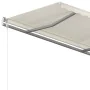 Manual retractable awning with cream poles 4.5x3 m by vidaXL, Awnings - Ref: Foro24-3069957, Price: 469,53 €, Discount: %