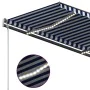 Automatic awning with wind sensor LED blue and white 3x2.5 m by vidaXL, Awnings - Ref: Foro24-3070111, Price: 572,62 €, Disco...