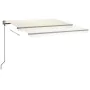 Manuell einziehbare Markise mit cremefarbener LED 4,5x3 m von vidaXL, Markisen - Ref: Foro24-3070162, Preis: 578,36 €, Rabatt: %