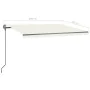 Manuell einziehbare Markise mit cremefarbener LED 4,5x3 m von vidaXL, Markisen - Ref: Foro24-3070162, Preis: 578,36 €, Rabatt: %