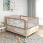 Child's bed safety rail in taupe fabric 180x25 cm by vidaXL, Safety railings - Ref: Foro24-10222, Price: 57,52 €, Discount: %