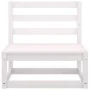 7-piece garden lounge set white solid pine wood by vidaXL, Garden sets - Ref: Foro24-3075335, Price: 322,15 €, Discount: %