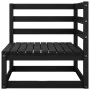 Garden furniture set 6 pieces black solid pine wood by vidaXL, Garden sets - Ref: Foro24-3075583, Price: 402,29 €, Discount: %