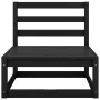 Garden furniture set 6 pieces black solid pine wood by vidaXL, Garden sets - Ref: Foro24-3075583, Price: 402,29 €, Discount: %