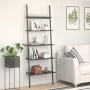 Inclined shelving unit with 5 shelves black 64x34x185.5 cm by vidaXL, Bookcases and shelves - Ref: Foro24-336378, Price: 84,5...