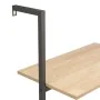 Inclined shelf with 4 light brown and black shelves 64x35x152.5 cm by vidaXL, Bookcases and shelves - Ref: Foro24-336382, Pri...