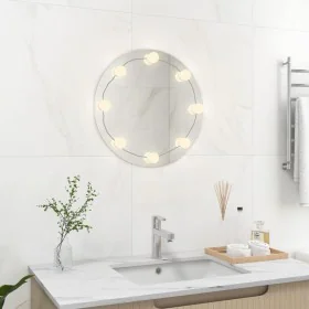 Round glass wall mirror with LED lights by vidaXL, Mirrors - Ref: Foro24-3078640, Price: 33,88 €, Discount: %