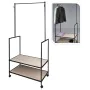 H&S Collection Esel-Garderobe mit 2 Metallhaken von H&S Collection, Kommoden-Organizer und Bar-Kleiderbügel - Ref: Foro24-439...